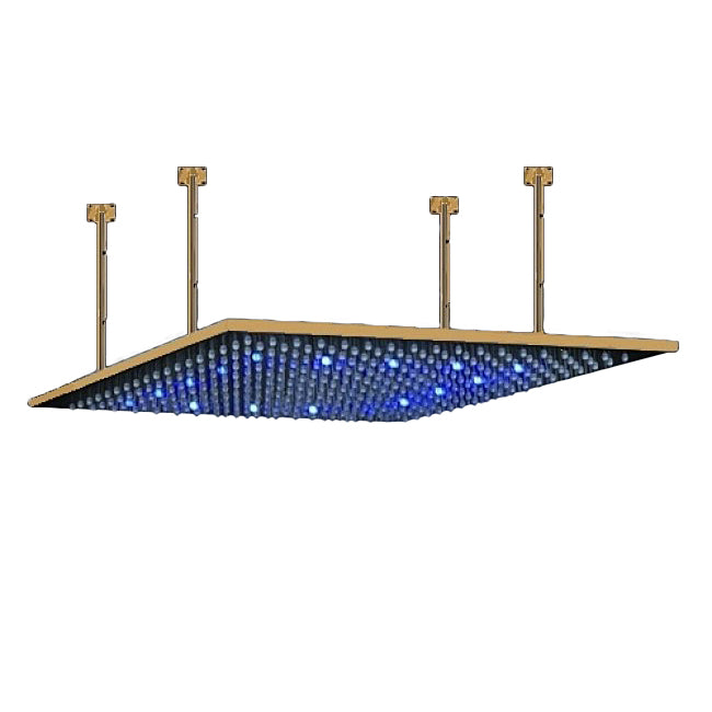 40" GOLD LED Rian SHOWER HEAD