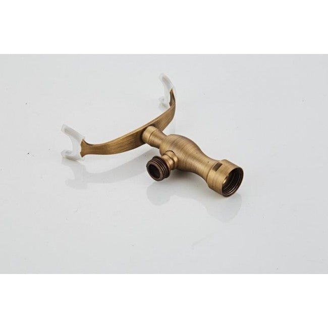 Juno Romanian Antique Brass Finish Bath Shower Set