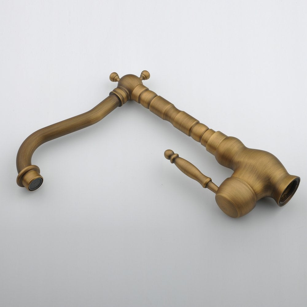 Antique Bronze Long neck Kitchen Sink Faucet