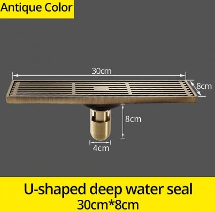 Antique Floor Mount Antique Style Bathroom Shower Drain System