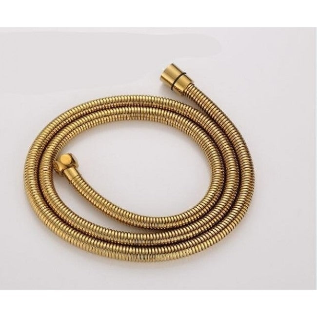 Beautiful Juno Gold Polished Large Bathroom Shower with Hand-Held Shower