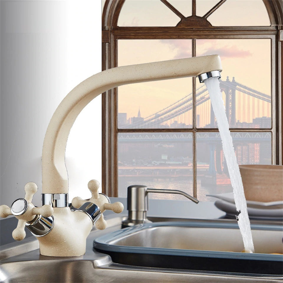 Multi color Deck Mount Kitchen Sink Faucet