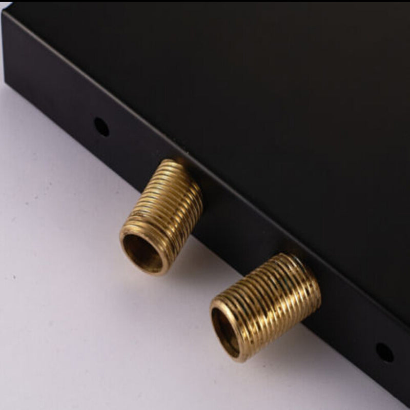 Black Finish Wall Mounted LED Rain Waterfall Bathroom Faucet Shower Head with Handheld Shower