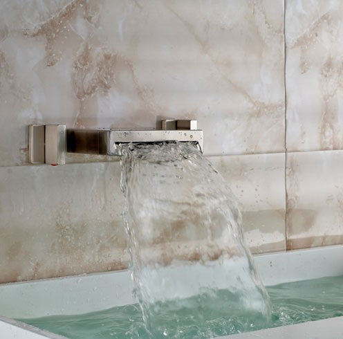 Brushed Nickel Bathroom Vessel Sink Faucet