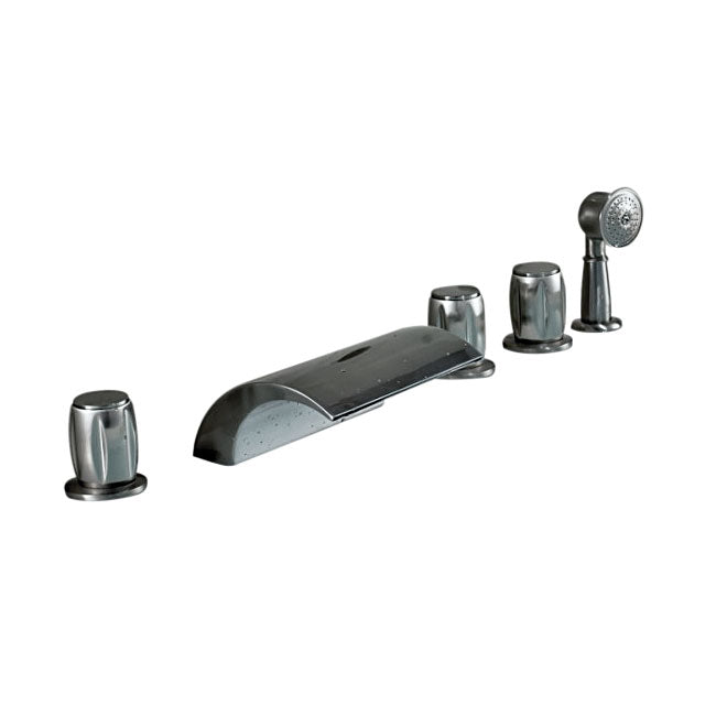 Deck Mount Tub Filler in Bathtub Faucet
