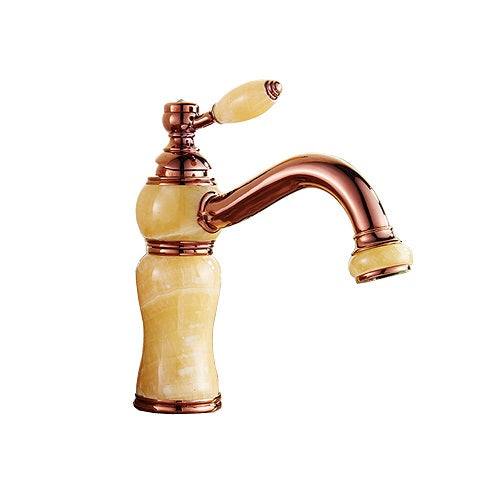 Houston Marble Deck Mount Single Handle Single Hole Bathroom Basin Sink Faucet