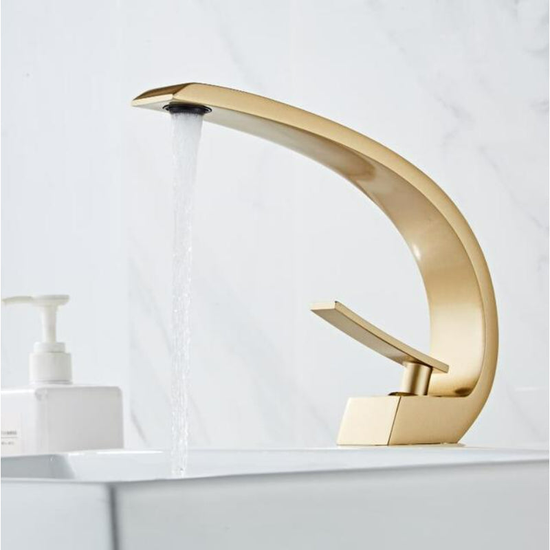Juno Widespread Deck-Mounted Dual-Handle Bathroom Basin Mixer Faucet