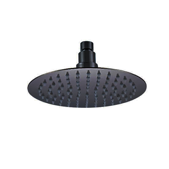 Juno 10 inch Brass Chrome Water Powered LED Shower Head 16 LED Lights