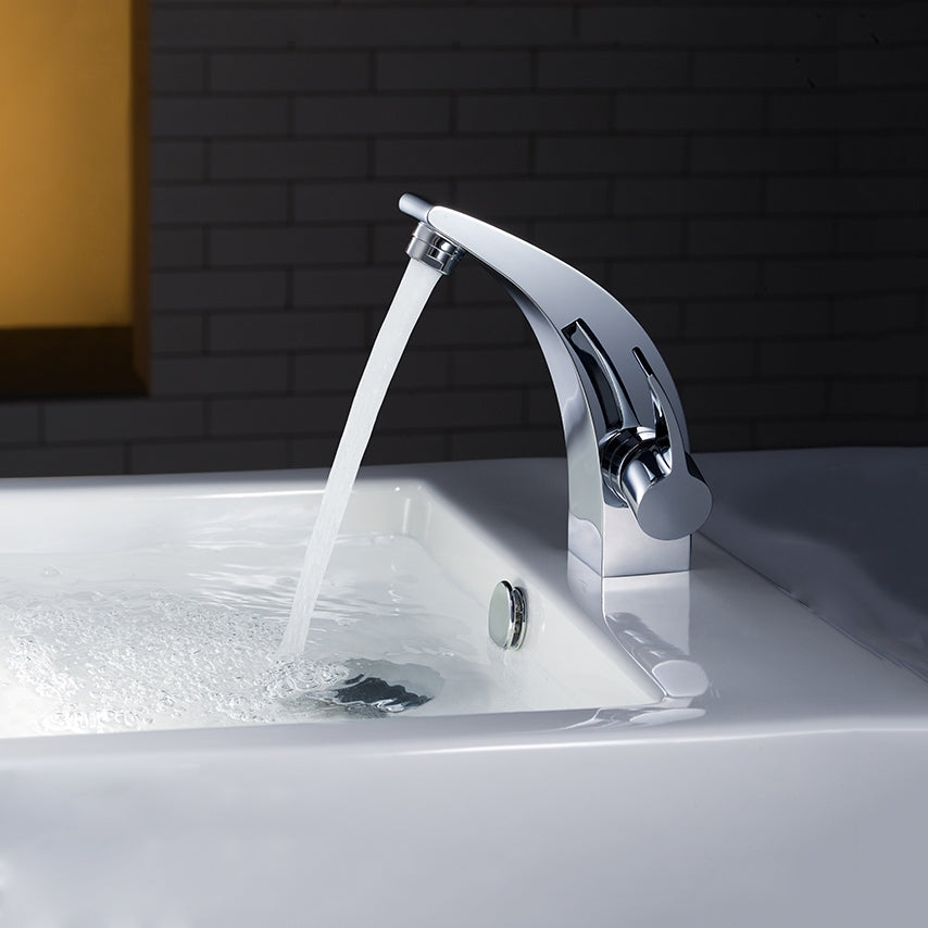 Juno Chrome Finish Brass Body Bathroom Vessel Sink Faucet