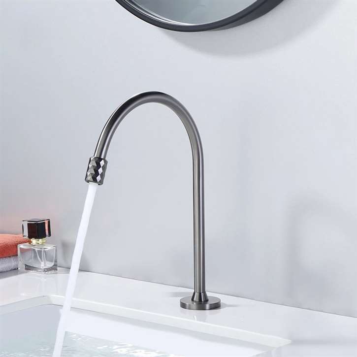 Juno Commercial Chrome Finish Deck Mounted Touchless Bathroom Faucet