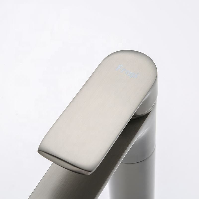 Juno Commercial Gun Gray Deck Mounted Single Handle Bathroom Faucet