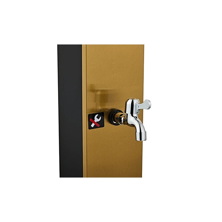 Juno Commercial Outdoor Showers Floor Mounted Gold Finish