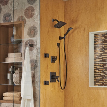 Juno Dark Oil Rubbed Bronze Solid Brass Body Massage Shower Jets