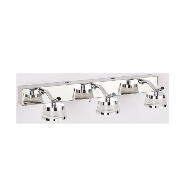 Juno New Chrome Wall LED Vanity Lampshade Cool White Bathroom Mirror Lights
