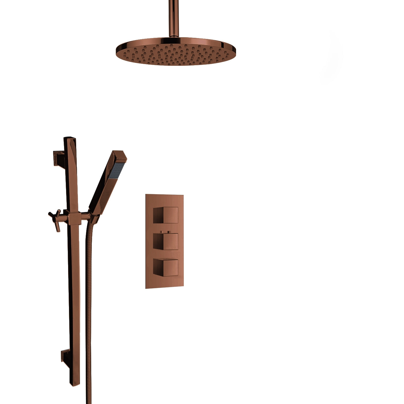 Juno Oil-Rubbed Ceiling Shower Head Set