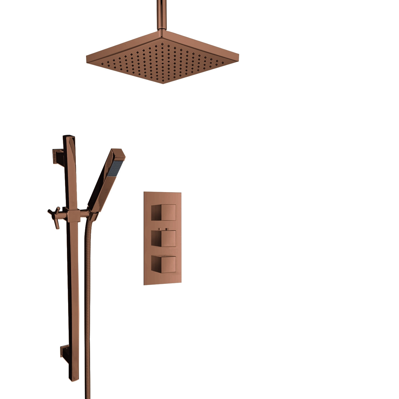 Juno Oil-Rubbed Bronze Ceiling Shower Head Set