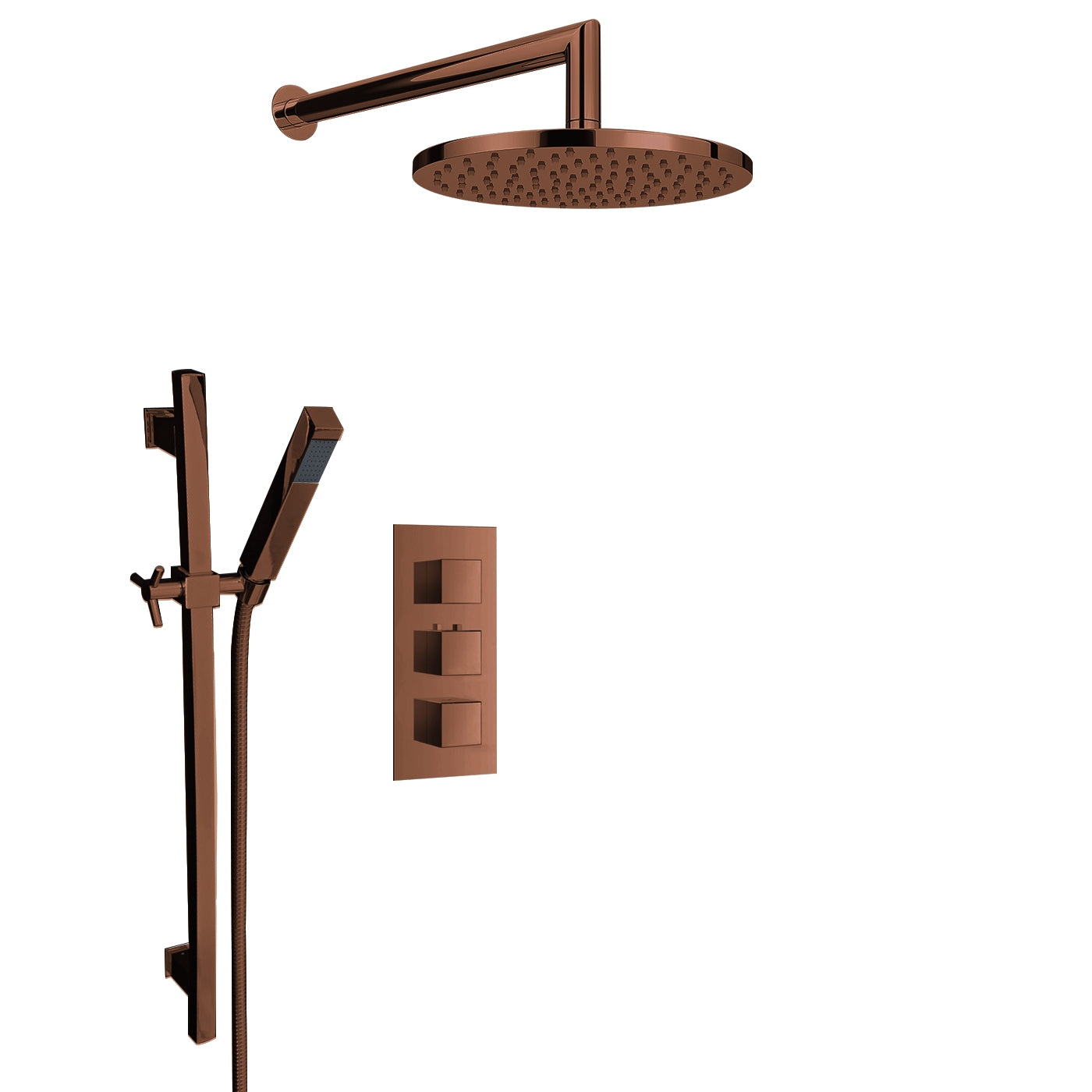Juno Oil-Rubbed Ceiling Shower Head Set