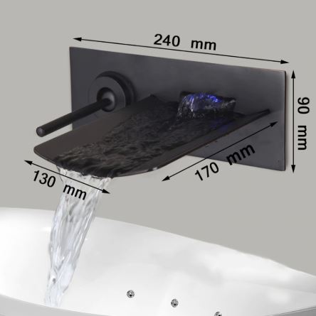 Juno Quito LED Oil Rubbed Bronze Bathroom Sink Faucet