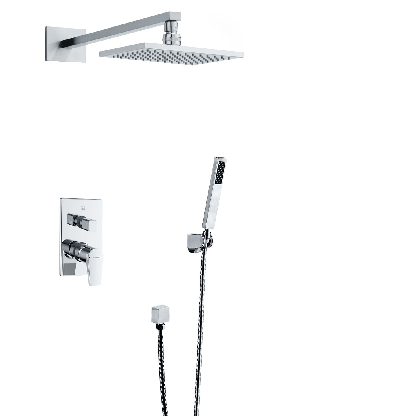 Juno Royal Wall Mount Chrome Rain Shower Head