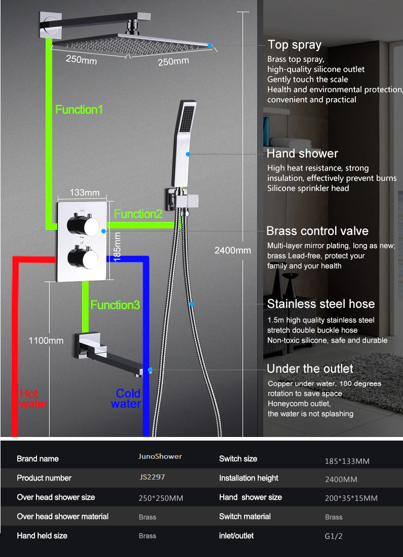 juno shower head