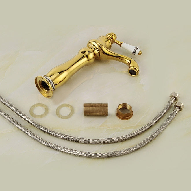 Juno Vessel Sink Faucet in Gold Faucet