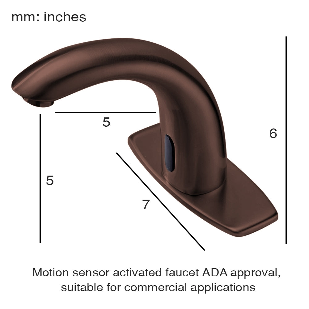 Juno Reno Light Oil Rubbed Bronze Handsfree Commercial Sensor Faucet