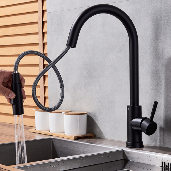 Matte Black Kitchen Faucet Sensitive Smart Touch Control Faucet Mixer Tap