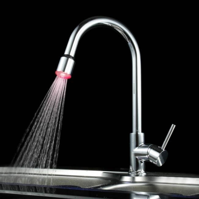 Juno Pull-Down LED Spout Kitchen Faucet