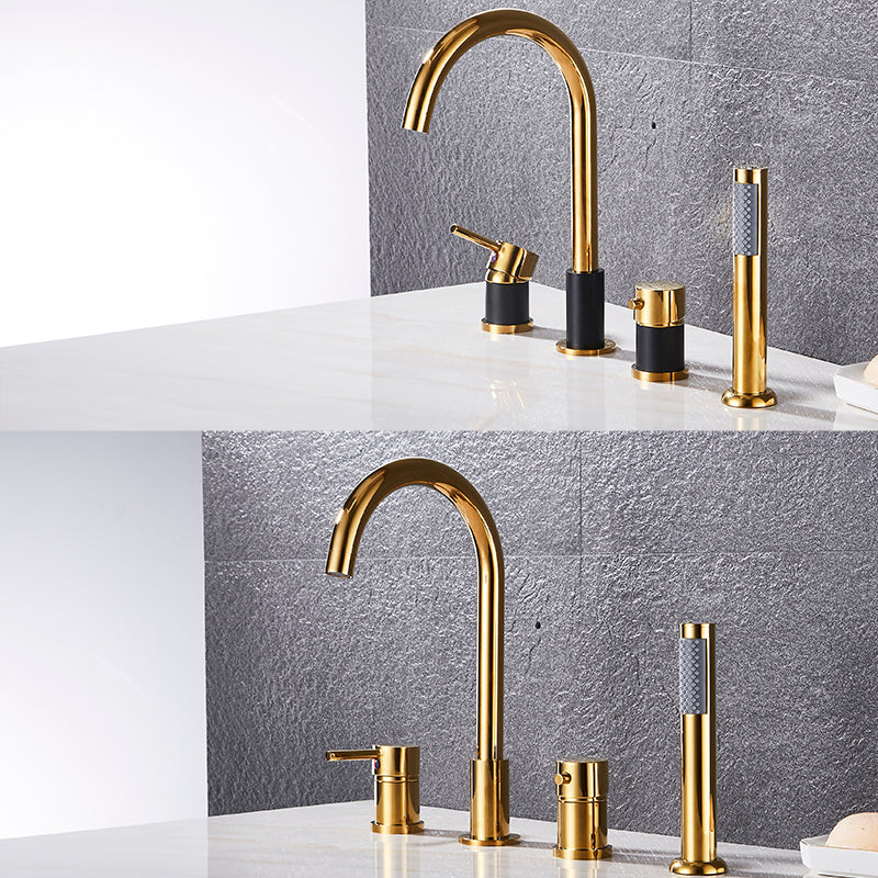 New Juno Deck Mount Bathtub Faucet with Handheld shower
