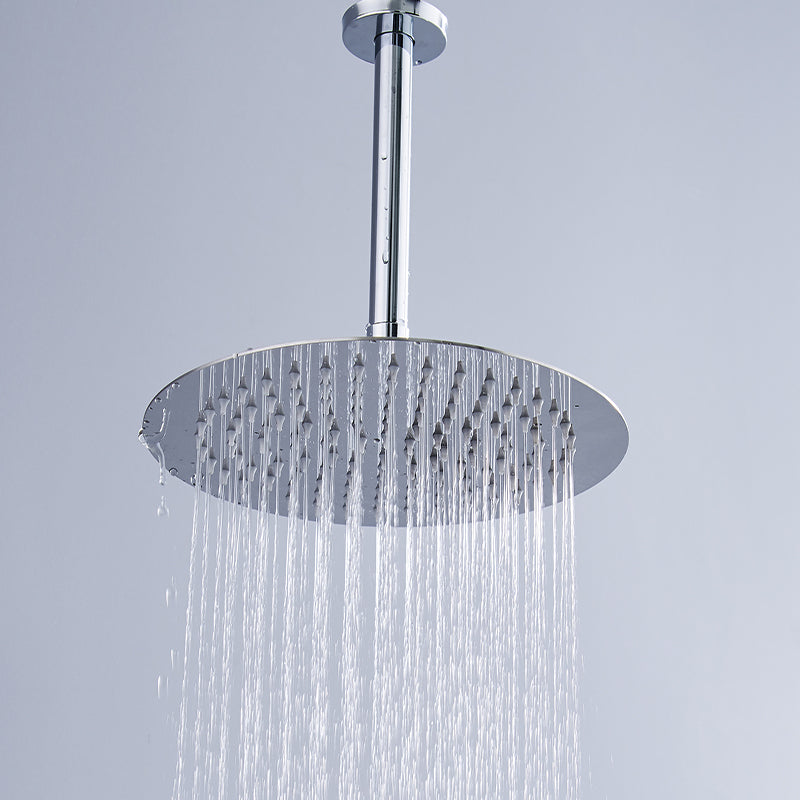 Juno Ceiling Mount 3 Way Shower Set Rainfall Shower Head With Triple Mixer & Handheld Shower