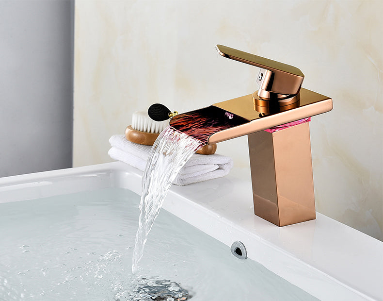 Juno Rozario LED Crane Neck Sink Tap Faucet