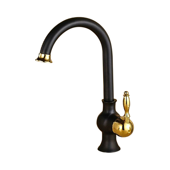 Single Lever Deck Mount Bathroom Vessel Sink Faucet in Oil Rubbed Bronze