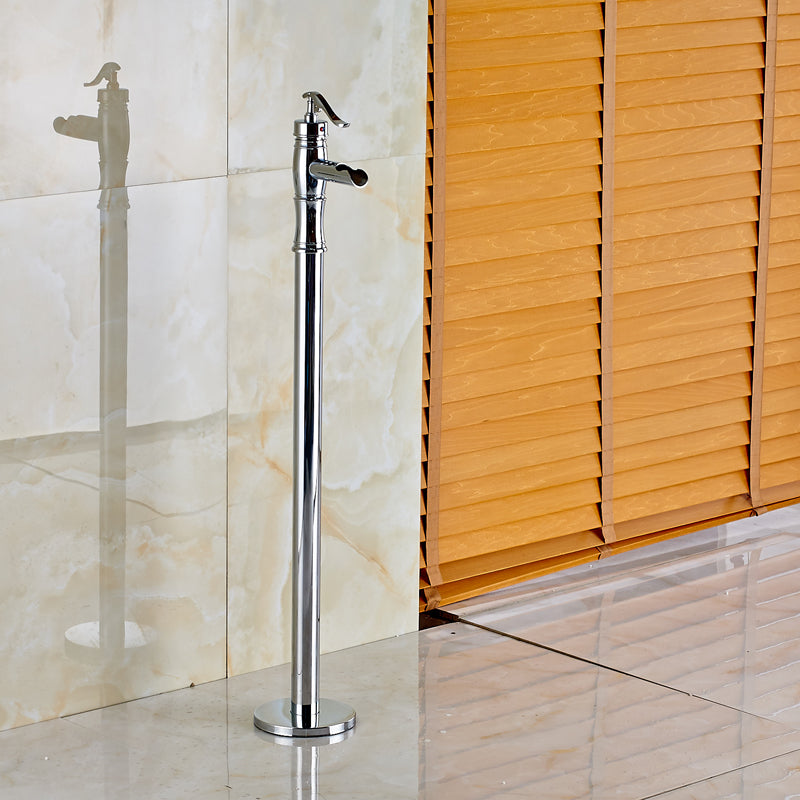 Juno Trieste Single Handle Freestanding Floor Mount Bathtub Mixer Faucet