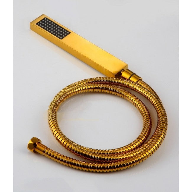 Wall Mounted Gold Finish Bathroom Shower-Head Shower Mixer