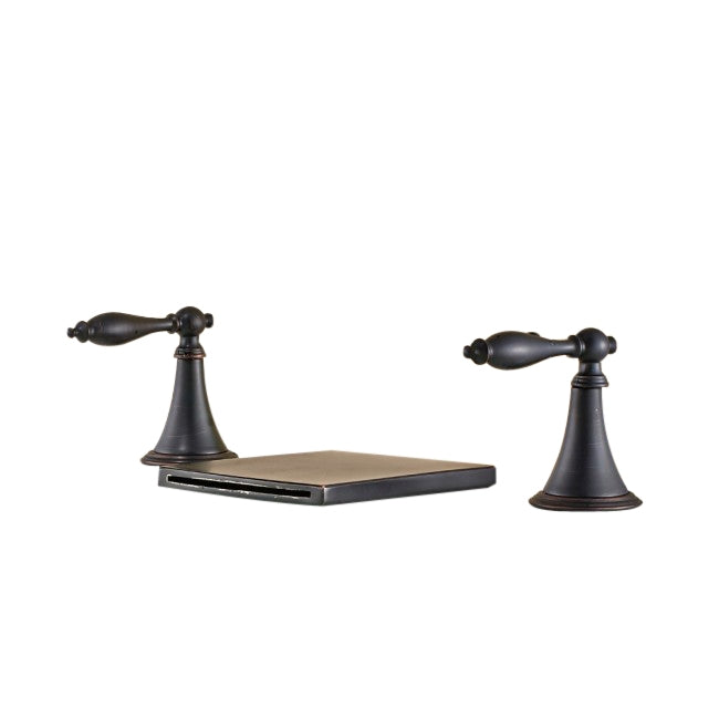 Widespread Bathtub Waterfall Faucet Oil Rubbed Bronze