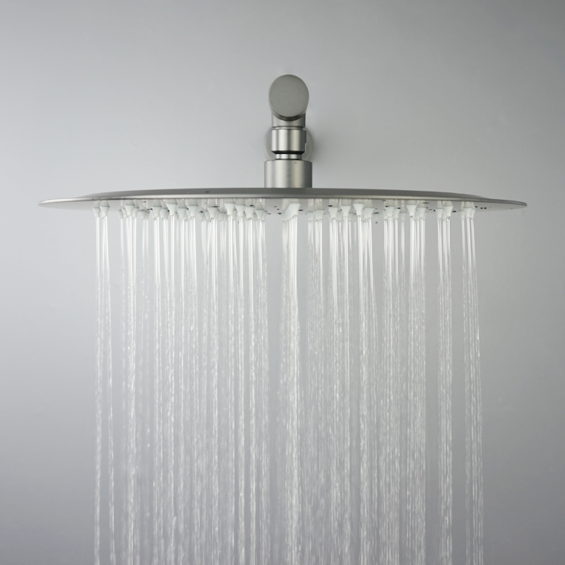 Juno Commercials Wall Mount Rainfall Over Shower Head with Shower Arm