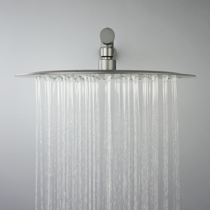 Juno Commercials Wall Mount Rainfall Over Shower Head with Shower Arm