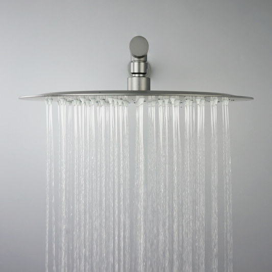 Juno Commercials Wall Mount Rainfall Over Shower Head with Shower Arm