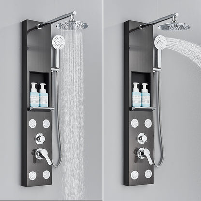 Juno Paris 5 Function LED Shower Panel Shower Head Massage Jets