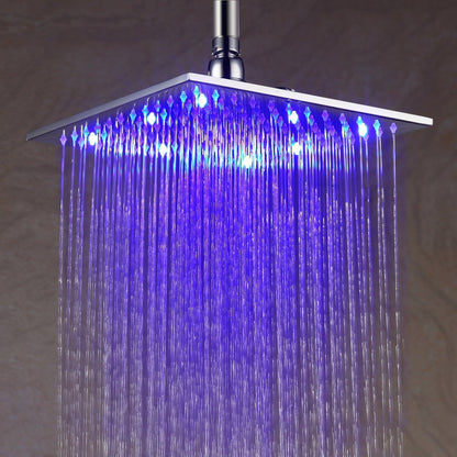 Juno 12 Square LED Rain Shower Head