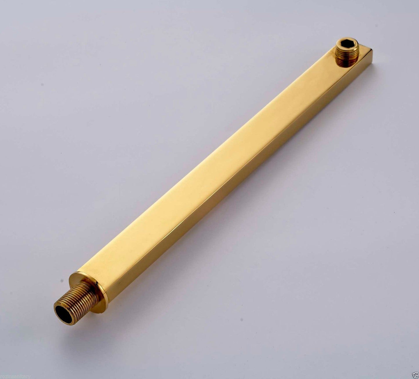 12 inch Wall Mount Square Rain Shower Head Gold Finish