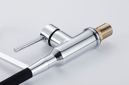 Juno Pull Down Chrome Finish Single Handle Kitchen Sink Faucet