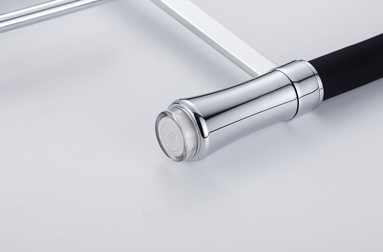 Juno Pull Down Chrome Finish Single Handle Kitchen Sink Faucet