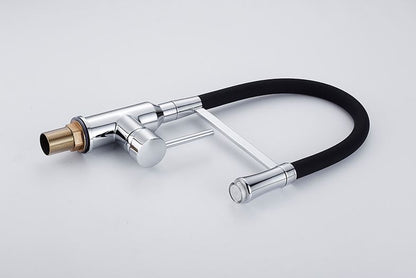 Juno Pull Down Chrome Finish Single Handle Kitchen Sink Faucet