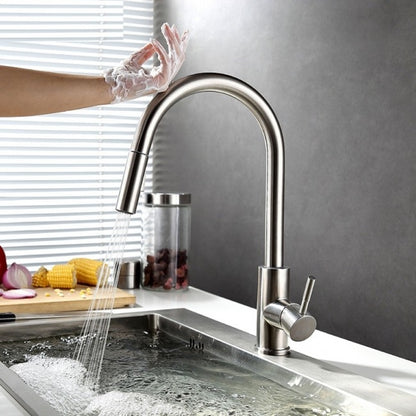 Cusco Long Neck Kitchen Pull Out Touch Sensor Faucet