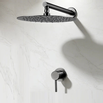 Juno Rainfall Shower System Wall-Mounted Mixer Set with 8, 10 or 12-Inch Headshower
