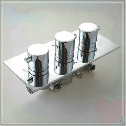 Courbevoie 2-way shower set stainless steel shower head 2-way constant temperture valve panel Bathroom concealed wall mounted