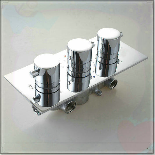 Courbevoie 2-way shower set stainless steel shower head 2-way constant temperture valve panel Bathroom concealed wall mounted