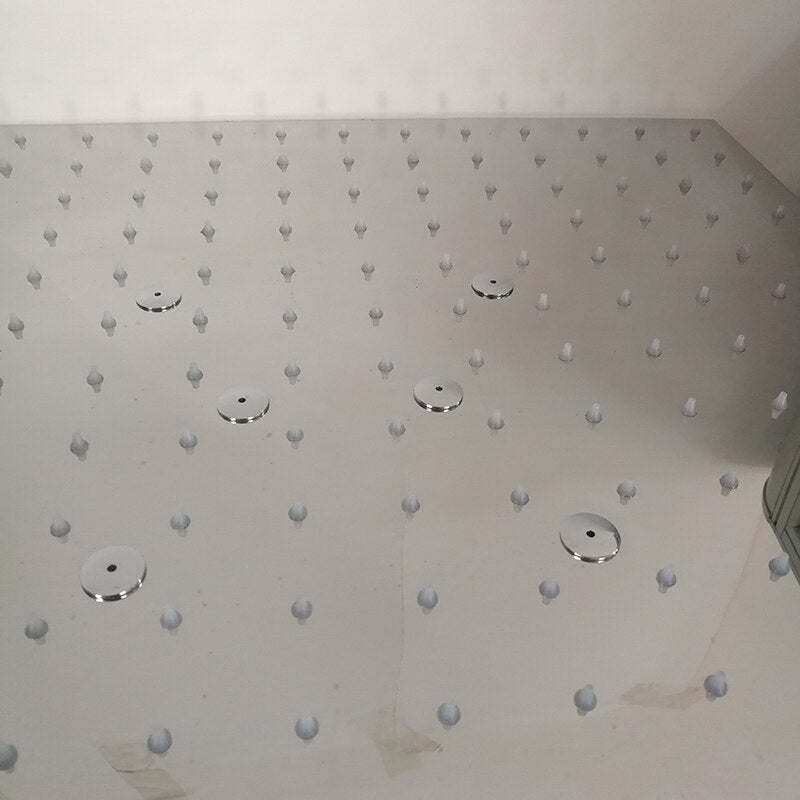 Juno 20 Inch Digital Display LED Ceiling Mounted Rain Shower Head With Body Spray