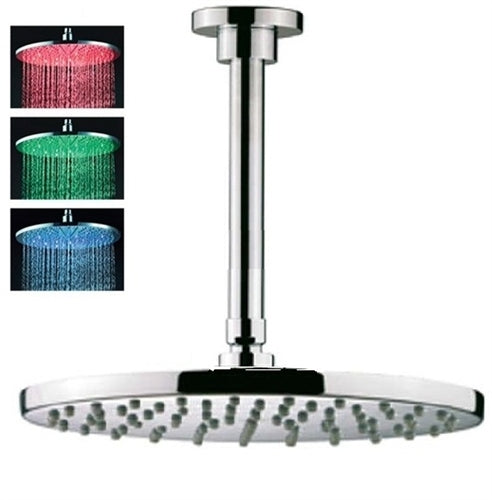 20" Stainless Steel  Round Color Changing LED Rain Shower Head